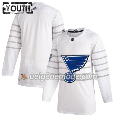Kinder St. Louis Blues Trikot Blank Weiß Adidas 2020 NHL All-Star Authentic
